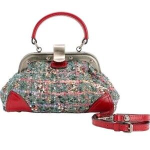 Patricia Nash Conselice Boucle Small Frame Crossbody Lava